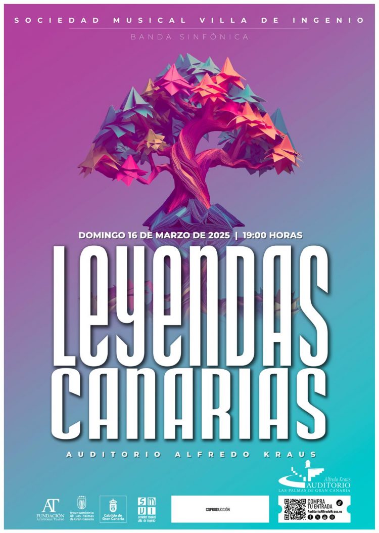 A la venta las entradas para el estreno absoluto en el Auditorio Alfredo Kraus del espectáculo musical ‘Leyendas Canarias’ de la Sociedad Musical Villa de Ingenio