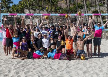 Mogán acoge un campus internacional de vóley playa de ocho semanas y 260 participantes
