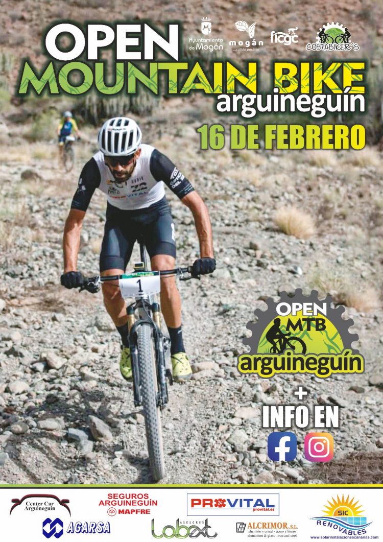 Open Mountain Bike Arguineguín se celebrará el 16 de febrero