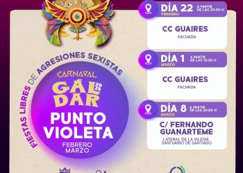 El Carnaval de Gáldar contará con Puntos Violeta de prevención y sensibilización de la violencia sexual