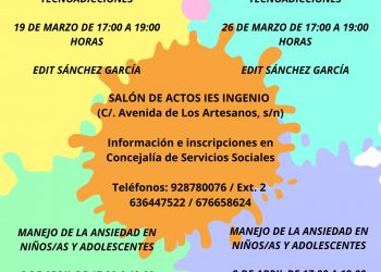 ‘Educar en Familia’ vuelve a la Villa de Ingenio para hablar de las tecnoadicciones y la ansiedad