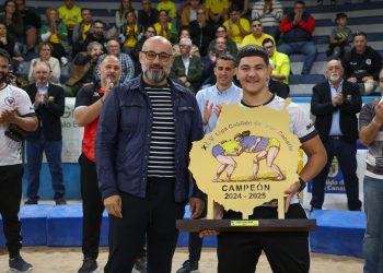 Las jóvenes promesas de la lucha canaria brillan en las finales de la XLV Liga Cabildo de Gran Canaria