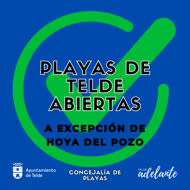 Telde abre el acceso a todas sus playas a excepción de Hoya del Pozo