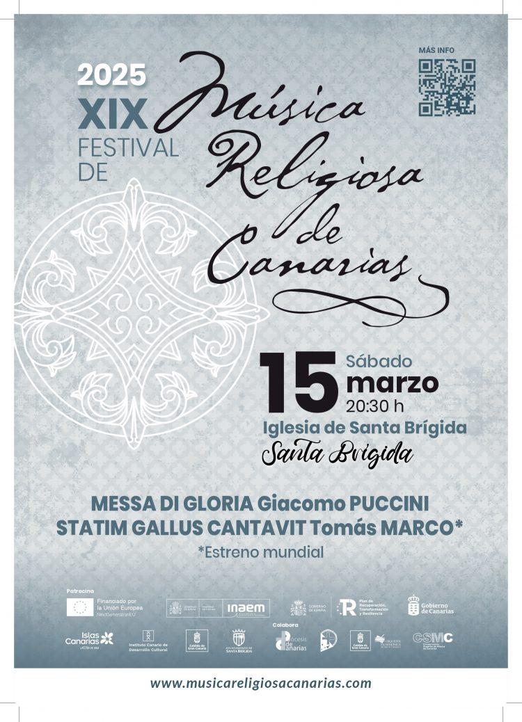 El Festival de Música Religiosa presenta un estreno mundial en la Iglesia de Santa Brígida