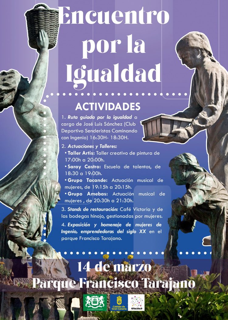 Encuentro por la Igualdad este viernes en el Parque de Lectura Francisco Tarajano de la Villa de Ingenio