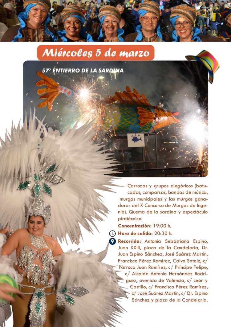 Ingenio celebra este Miércoles de Ceniza su 57º Entierro de la Sardina