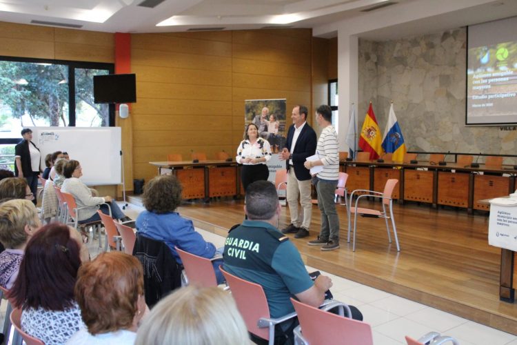El Ayuntamiento expone los resultados del diagnóstico de situación de las personas mayores de Agüimes