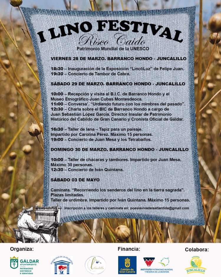 Gáldar estrena el I Lino Festival en Barranco Hondo este fin de semana