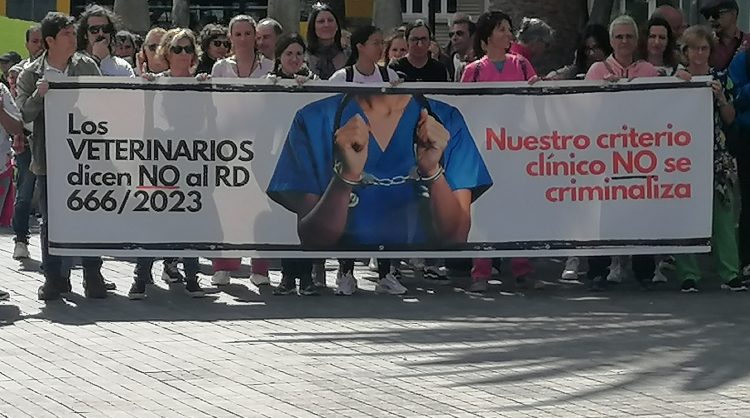 Los veterinarios entregan 20.500 firmas que rechazan el Decreto que los limita en su labor