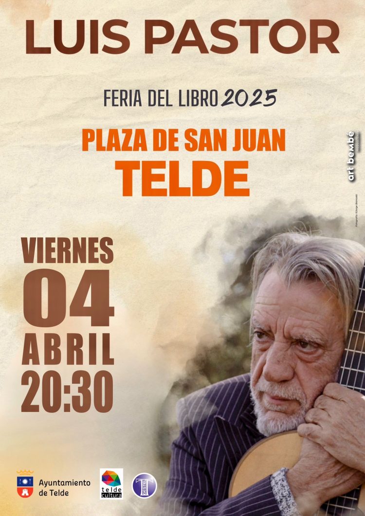 Luis Pastor actuará en la Feria del Libro de Telde 2025
