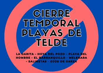 Telde cierra el acceso a sus playas por riesgo de peligro tras las fuertes lluvias