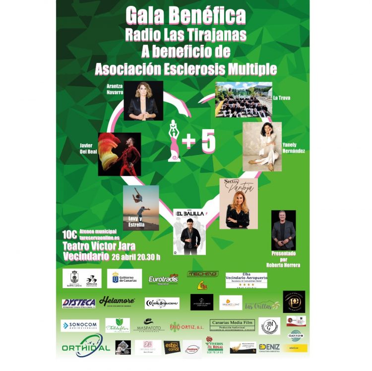 30 Entradas Donadas por Techmo Construction Products a la Asociación de Esclerosis Múltiple en Las Palmas para la Gala Benéfica de Radio Las Tirajanas