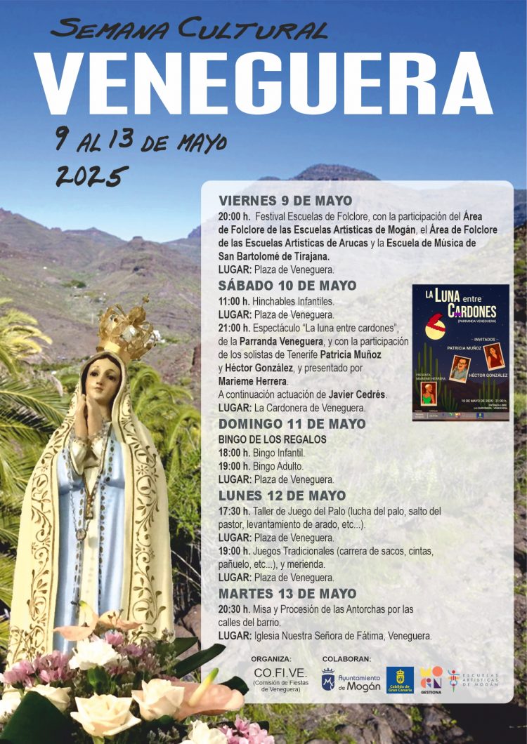 Veneguera celebra su Semana Cultural del 9 al 13 de mayo