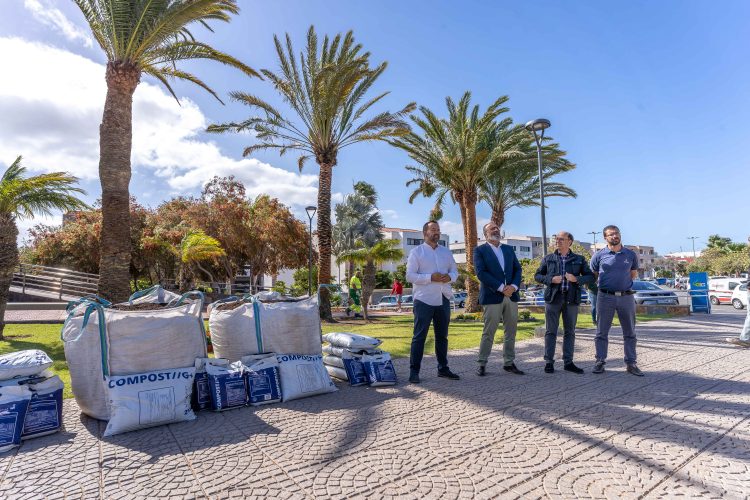 5.500 kilos de Compost G+ para los jardines de Santa Lucía de Tirajana