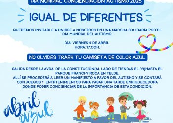 Telde se une a la celebración del Día Mundial del Autismo con una marcha reivindicativa