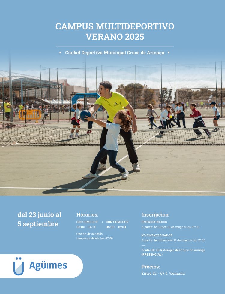 Las inscripciones para el Campus Multideportivo de Verano se abren el próximo lunes