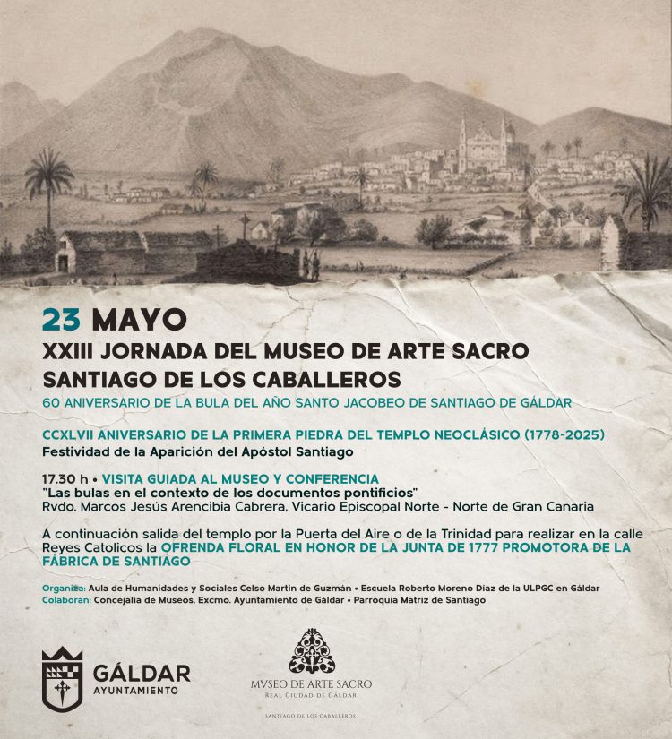 Gáldar conmemora el 60 aniversario de la bula del Año Santo Jacobeo con la XXIII Jornada en el Museo de Arte Sacro