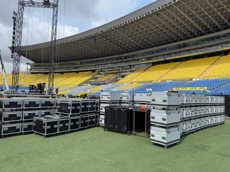 Más de 80 toneladas de material técnico, un staff de 255 personas… y los horarios del mayor concierto de Quevedo en Canarias