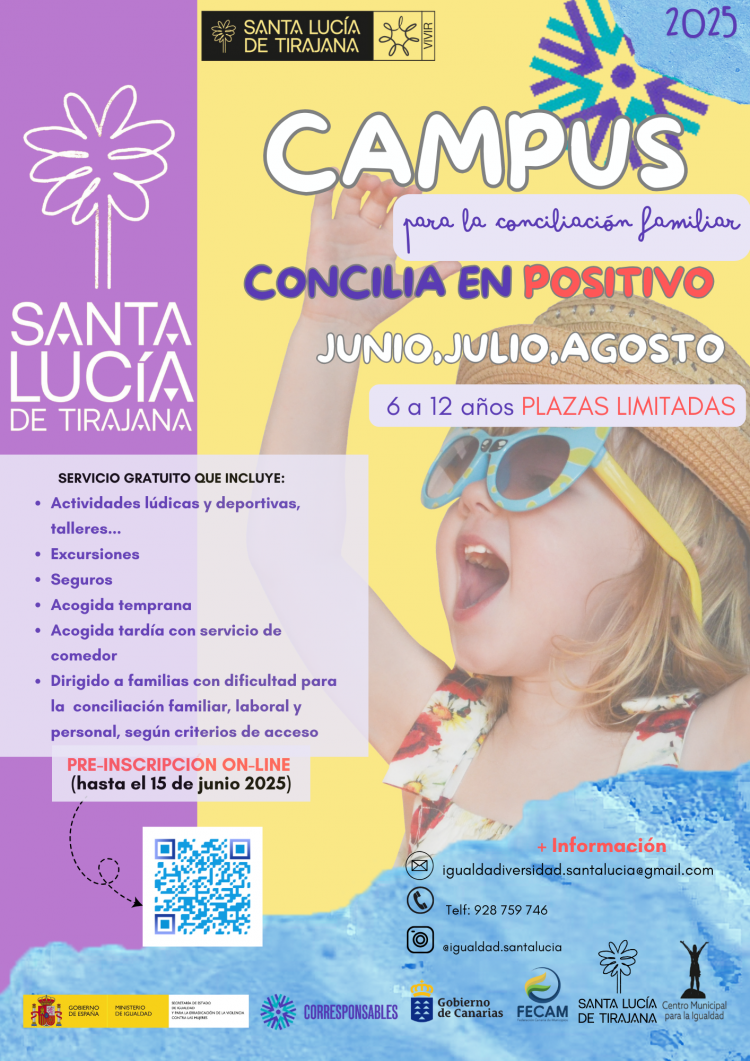 Santa Lucía organiza Campus de Verano para la conciliación familiar en junio, julio y agosto