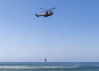 Organismos de seguridad y emergencias  se exhiben en Arguineguín