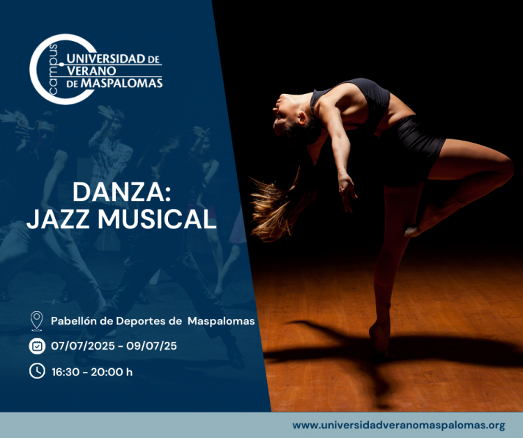La Universidad de Verano de Maspalomas programa un curso sobre ‘Danza Jazz Musical’ que impartirá Javier Toca
