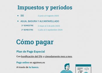 Últimos días para el pago voluntario del IBI y del primer bimestre de agua, basura y alcantarillado en Agüimes