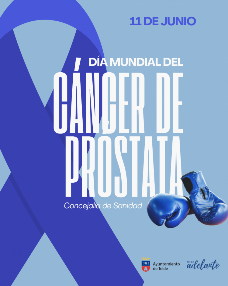 El Ayuntamiento de Telde se ilumina de azul para dar visibilidad al Día Mundial del Cáncer de Próstata