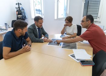 Mariano Zapata, consejero de Transición Ecológica del Gobierno de Canarias, visita Mogán