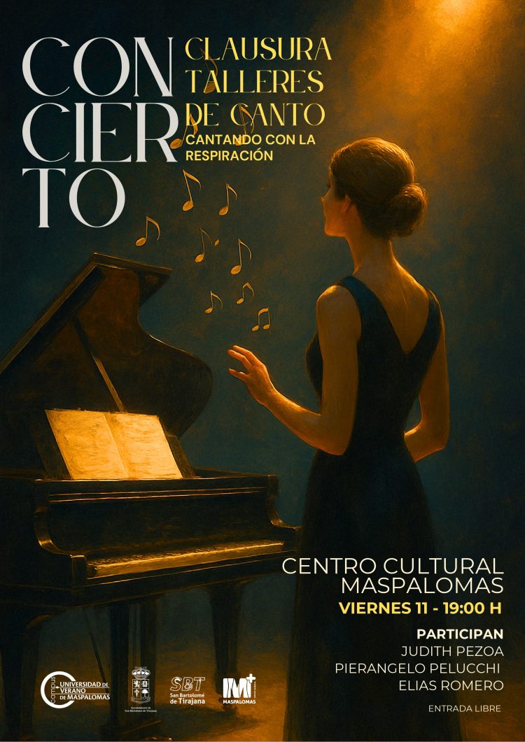 La Universidad de Verano de Maspalomas culmina con el Concierto de Clausura del curso de Canto