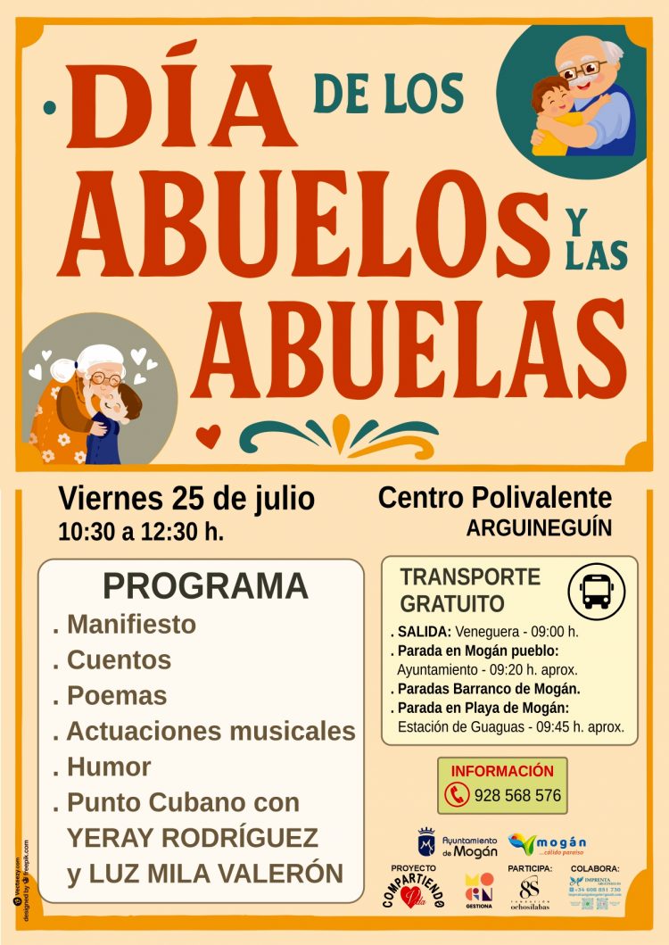 Mogán celebrará el Día de los Abuelos y Abuelas el 25 de julio