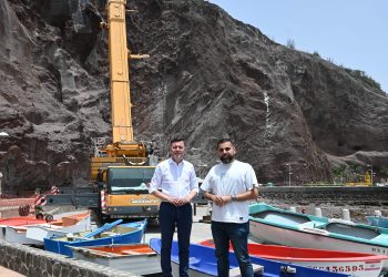 Avanza en la playa de Sardina la mayor inversión en la seguridad de los taludes en las últimas dos décadas
