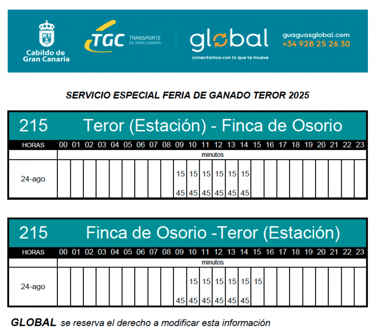 La Finca de Osorio acoge el domingo la Feria de Ganado del Pino, con transporte gratuito desde Teror