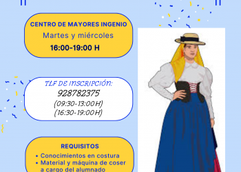 La tradición se cose en Ingenio con un curso de vestimenta canaria dirigido a personas usuarias del Centro de Mayores