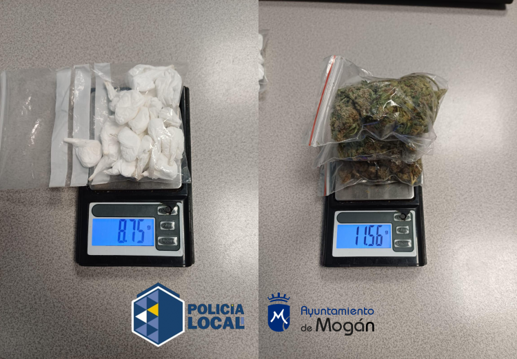 La Policía Local de Mogán localiza y arresta a un vendedor de droga huido