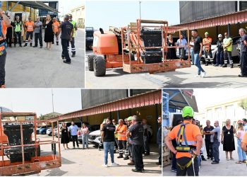 SBT forma a sus empleados de los Servicios Públicos en el manejo de plataformas elevadoras móviles