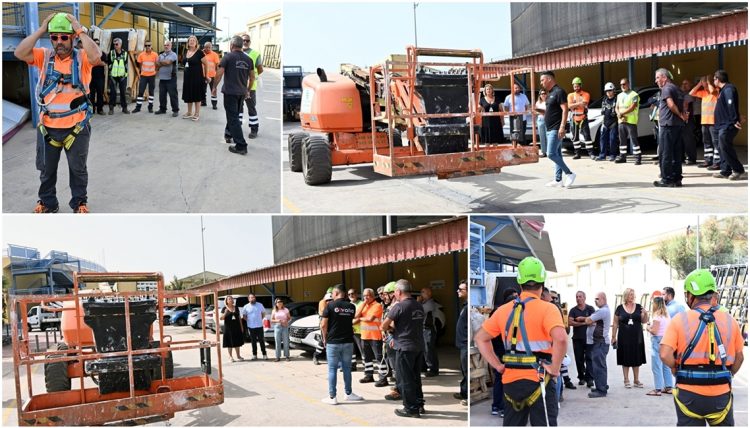 SBT forma a sus empleados de los Servicios Públicos en el manejo de plataformas elevadoras móviles