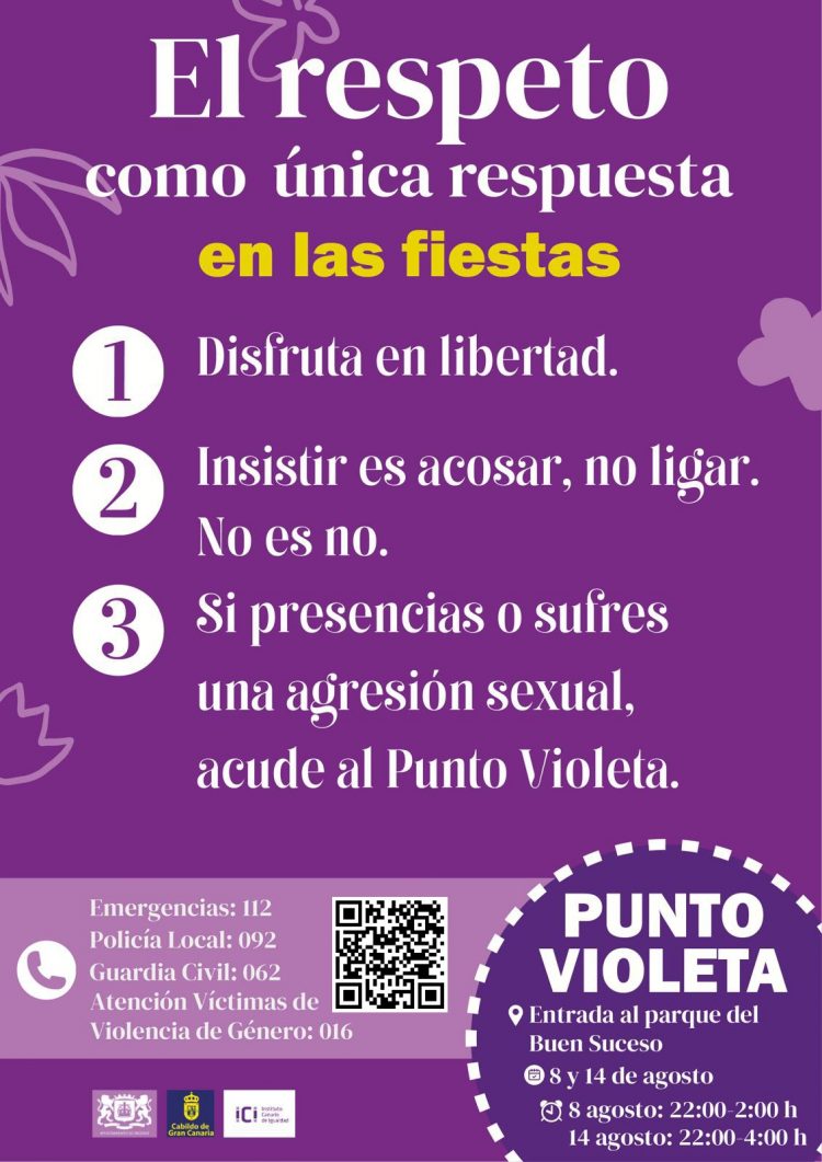 Puntos Violetas en las Fiestas del Buen Suceso, San Roque y San Haragán