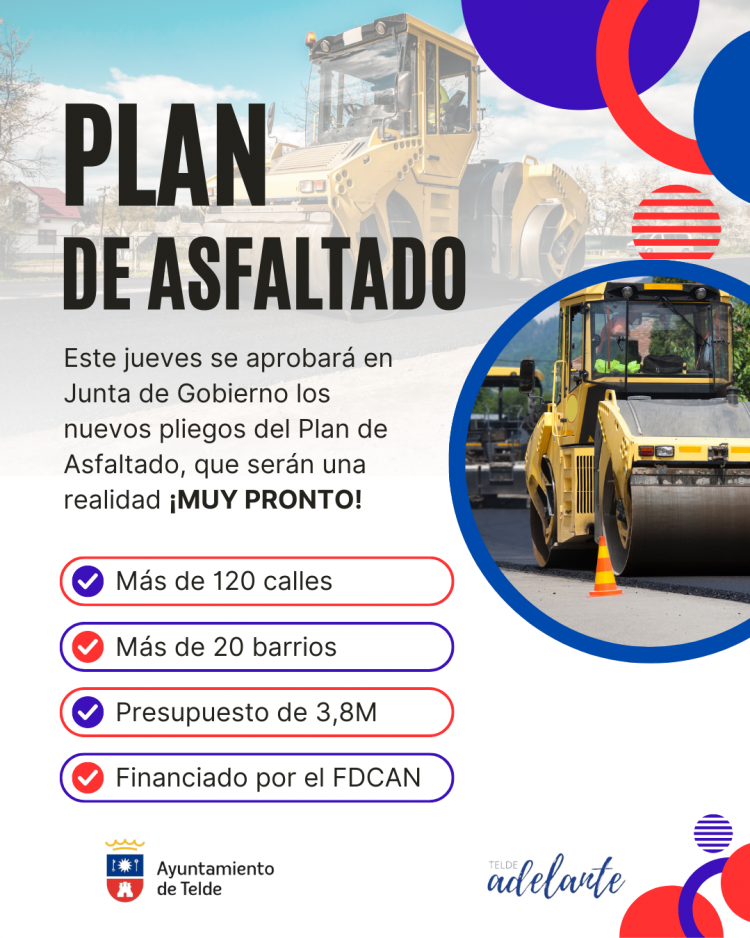 Telde ultima la nueva operación de asfaltado y repavimentación de más de 120 calles
