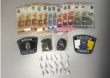 La Policía Local de Mogán detiene a un hombre por tráfico de drogas en Puerto Rico