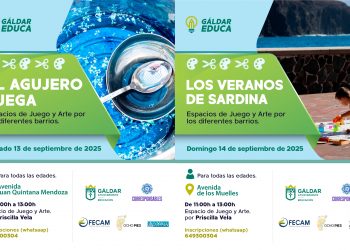 El Agujero y Sardina acogen este fin de semana nuevas ediciones de ‘Barrios Vivos’, el espacio de juego y arte de Gáldar Educa