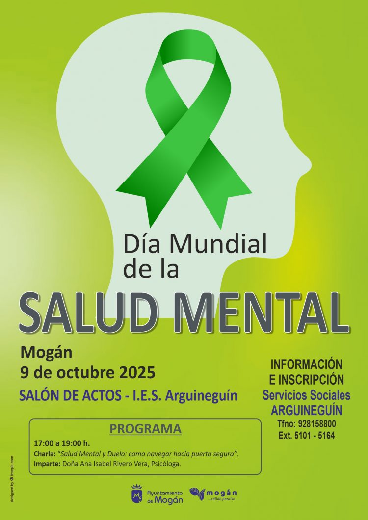 Mogán conmemorará el Día Mundial  de la Salud Mental con una charla sobre el duelo
