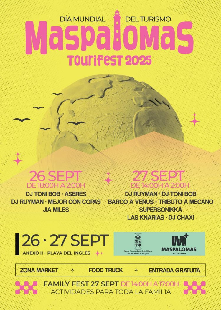 Maspalomas Tourifest 2025 convierte Playa del Inglés en el gran escenario del Día Mundial del Turismo