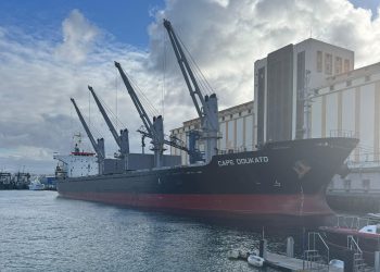 El Puerto de Las Palmas recibe al buque Cape Doukato con 25.500 toneladas de maíz brasileño para consumo ganadero