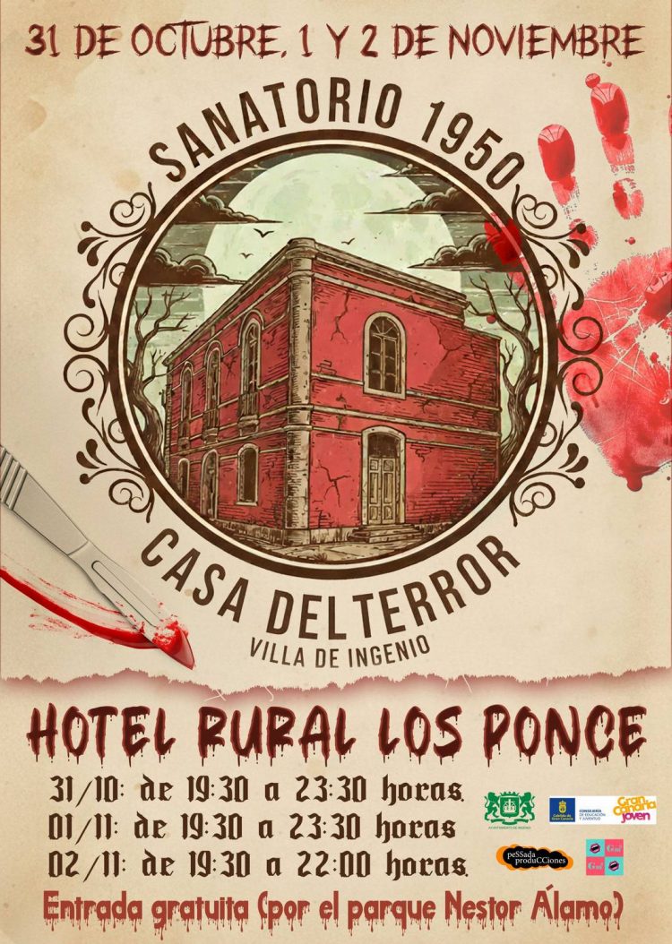 «SANATORIO 1950»: una Casa del Terror inmersiva llega a la Villa de Ingenio para Halloween