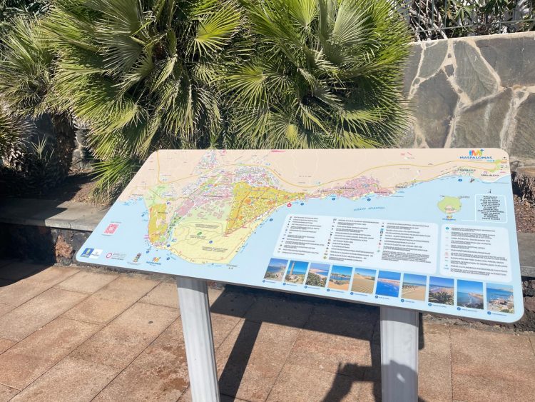 El Consorcio Maspalomas Gran Canaria instala una red de mapas turísticos para mejorar la orientación de visitantes y residentes