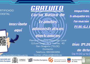 Telde ofrece un curso gratuito sobre Trámites Administrativos Electrónicos