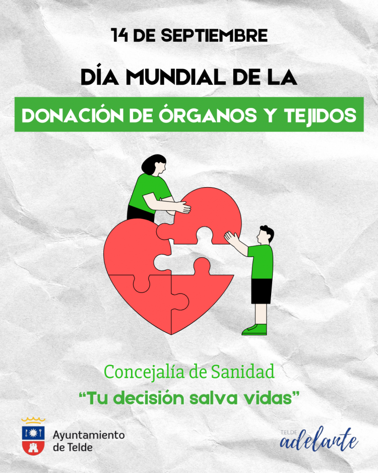 Telde se suma al Día Mundial de la Donación de Órganos y Tejidos