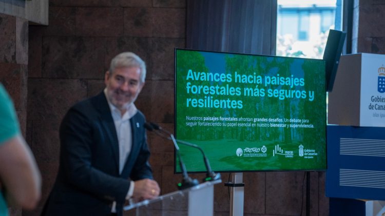 Clavijo asegura que el céntimo forestal permite recursos financieros estables para hacer frente al cambio climático