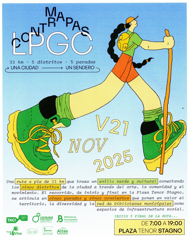 Contramapas camina una ruta circular de 33 kilómetros para conectarlos cinco distritos de Las Palmas de Gran Canaria