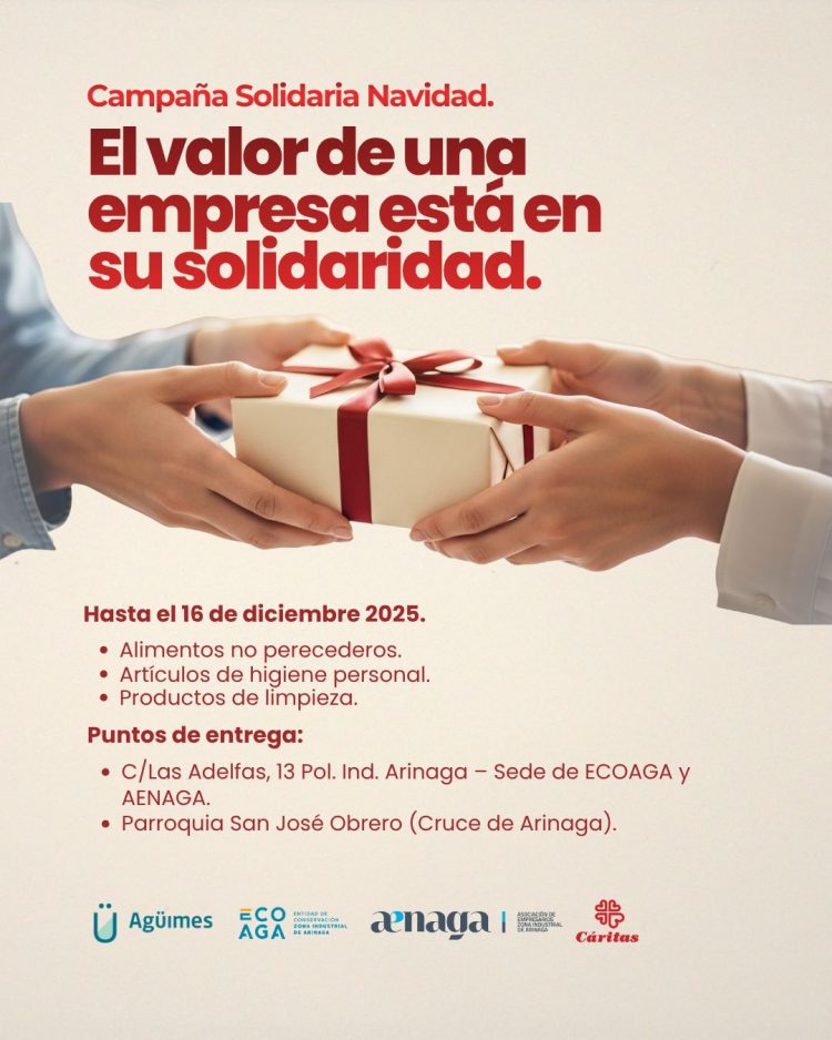 Las empresas del Polígono de Arinaga se unen por una Navidad más solidaria